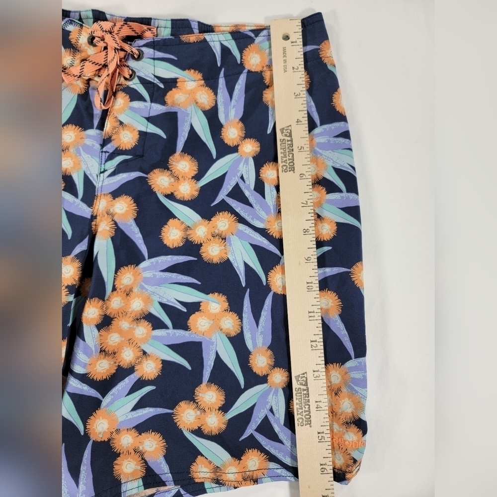 PATAGONIA Stretch Planing Pocket Boardshort Swim Sport Shorts Floral Womens 6 - Picture 8 of 13